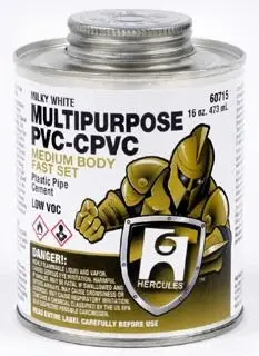 Hercules #60715 1pt Multi-Purpose Cement for PVC CPVC & ABS - Milky