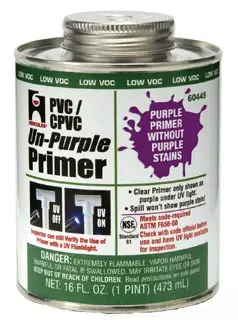 Hercules #60445 1pt Un-Purple Primer UV Detectable for PVC & CPVC