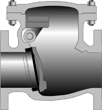 Crane #147XU 8in Cast Steel Swing Check Valve 150# Bolted Cap - Flanged