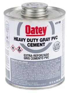 Oatey #31095 16oz PVC Heavy Duty Gray Cement