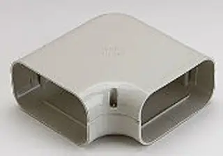 RectorSeal #85231 5.5in SlimDuct 90° Flat Elbow Ivory - SD140