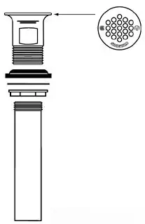 McGuire #155ASAN CP Grid Drain with Saniguard