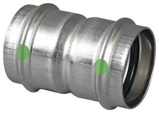 Viega #80265 1/2in 316 Stainless ProPress Coupling with Stop - PxP
