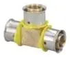 Viega #94056 1" x 1" x 3/4" Bronze PEX Press Tee Zero Lead