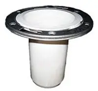 IPS #4846S 3in PVC Long Closet Flange with S.S. Ring