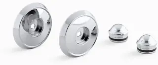 Kohler #K-349-CP Bancroft Escutcheons and Trim for Slide Bar - Polished Chrome