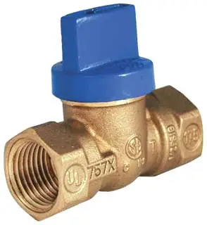 Legend #T-3001 1in Forged Brass Gas Ball Valve FNPT x FNPT