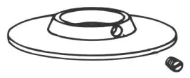 Sloan #0396020 1in CP Heavy Supply Flange with Set Screw