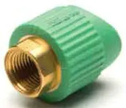 Aquatherm #0628254 8-10in x 3/4in Lead-Free Brass Hex Fusion Outlet - Female NPT