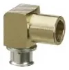 Viega #99309 3/4in Bronze PEX Press 90° Elbow Zero Lead - Press x Female CTS