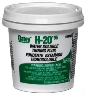 Oatey #30142 8 oz H-20 95 Water Soluble Tinning Flux - Lead Free