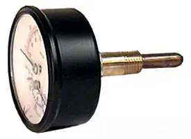 Wal-Rich #1711018 2-1/2in Tridicator 60-320°F 0-75psi 1/4in Angle Back Mount