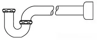 McGuire #MCT150090NCB 1-1/2" Brass P-Trap