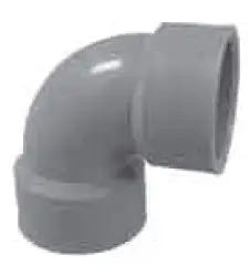 Orion #712002 1-1/2in Polypropylene 90 Long Sweep Elbow Rionfuse CF
