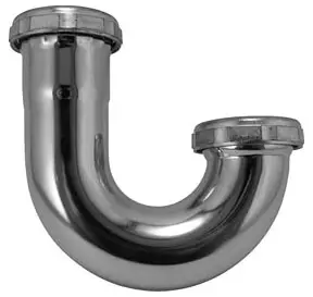Keeney #10455SN 1-1/2in 17 Gauge Chrome Plated J-Bend Without Cleanout