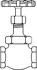 Crane #212P 1in Bronze Globe Valve 200# Rising Stem - FNPT