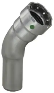 Viega #26105 3/4in MegaPress 45° Street Elbow Carbon Steel EPDM - Press x FTG