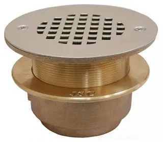 Jones Stephens #D68510 2in Caulk Drain with 4-1/2in SS Strainer