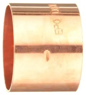 Elkhart #W07058E 1-1/2 x 1-1/4 Copper DWV Reducer Coupling CxC w/ Stop