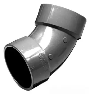 Charlotte Pipe #AW-321C 2in CPVC 45° Elbow Hub x Hub