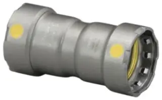 Viega #22009 3/4in MegaPressG Coupling with Stop - Carbon Steel