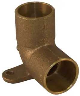 Elkhart #4707-5 1/2in Lead Free Copper 90° Drop Ear Elbow CxC