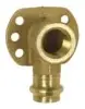 Viega #79190 1/2in Bronze ProPress 90° Drop Ear Elbow - Press x FNPT Zero Lead