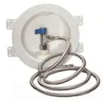 IPS #AB9800 Round Ice Maker Outlet Box with 72in Hose 1/2in Sweat Qtr-Turn Valve Lead Free