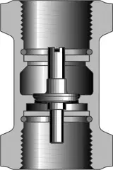Crane #29 3in Bronze Vertical Lift Check Valve 125# Bronze Disc - FNPT