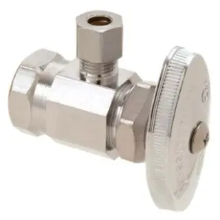 BrassCraft #OR07C1 1/2" FIP x 1/4" OD Compression Angle Stop Chrome