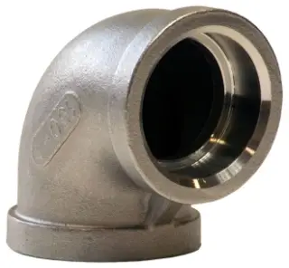 Merit Brass #SWM601-24 1-1/2" 316SS 90° Elbow 150# Socket Weld