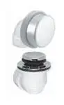 AB&A #ABA2235CSHF PVC Classic Waste & Overflow Half Kit Chrome Touch Toe with Test Cap