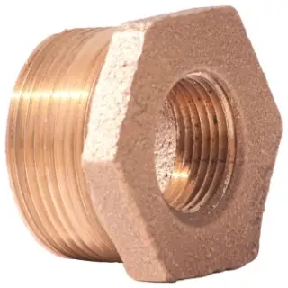 Merit Brass #XNL114-1206 3/4" x 3/8" Lead-Free Brass Reducing Bushing
