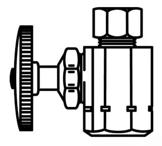 McGuire #LFST12 1/2 IPS x 3/8 OD Straight Stop Valve - Lead Free