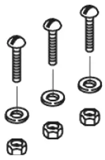 Kohler #30419 Tank Bolts (Set of 3)