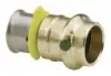 Viega #99660 1in ProPress x PEX Press Adapter Zero Lead - Bronze