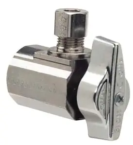 Ktr15X-C 3/8X3/8 Fxod Cp Angle Lead Free Mini Ball Valve