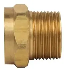 BrassCraft #HU21-12-12X 3/4" Lead Free Female Hose x 3/4" MIP Adapter - Rough Brass