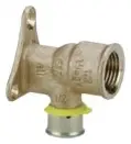Viega #94520 1/2in Bronze PEX Press x FPT 90° Drop Ear Elbow - Zero Lead