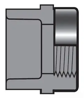 Spears #835-015CSR 1-1/2" CPVC Sch 80 Female Adapter SR