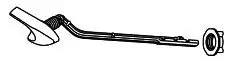 Kohler #1069723-CP Chrome Trip Lever Kit