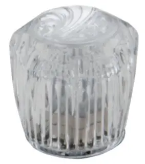 Delta #H21 Clear Knob Handles w/ Buttons & Screws