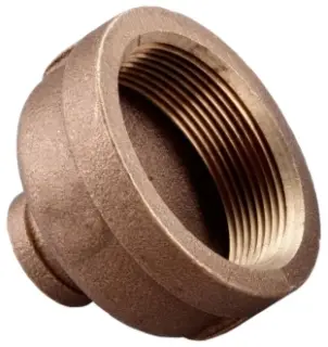 Merit Brass #XNL112-0402 1/4in x 1/8in Lead Free Brass Coupling