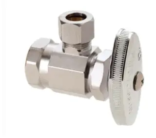 BrassCraft #OR37C 1/2in FIP x 1/2in OD Compression Angle Stop Chrome