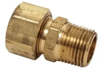 BrassCraft #68-10-6X 5/8in OD Tube x 3/8in MIP Compression Male Reducing Adapter - Lead Free