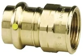 Viega #16093 1in ProPressG Adapter 1in Press x 1in FPT Bronze