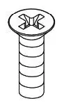 Kohler #1082514-BL 10-24 Brass Screw Black