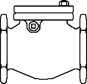 Crane #373 5in Iron Swing Check Valve 125# Bolted Cap - Flanged