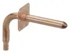 Viega #44227 1/2" PEX Crimp 90° Copper Stub-Out with Wall Plate