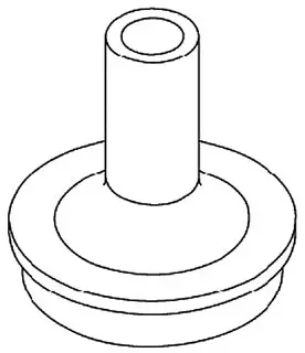 Kohler #1013799-CP Polished Chrome Handle Base